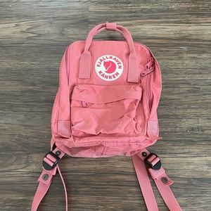 Pink Fjallraven Kanken Mini Backpack
